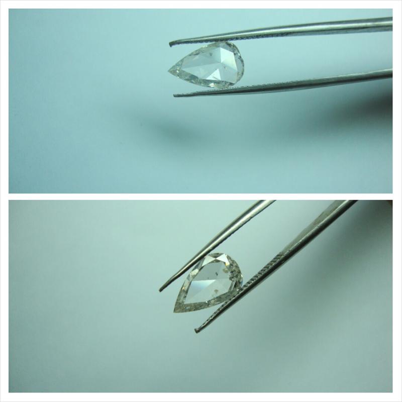 pear rose cut diamond