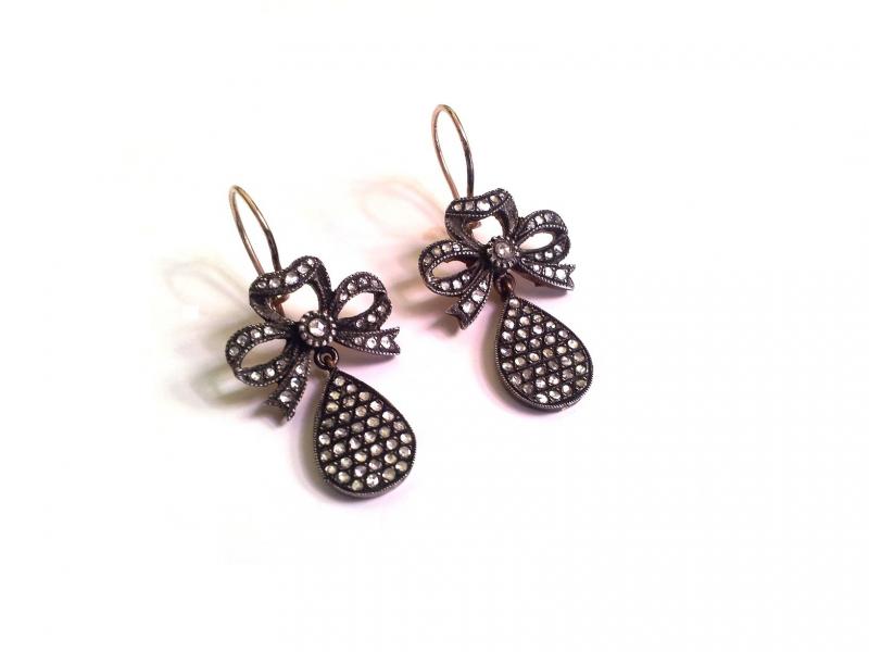 ROSE CUT DIAMOND EARRING